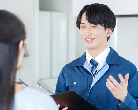 お客様からヒアリング・聞き取りをしている